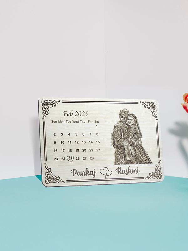 Personalized Engagraved wooden Photo Frame For Couple/ Family