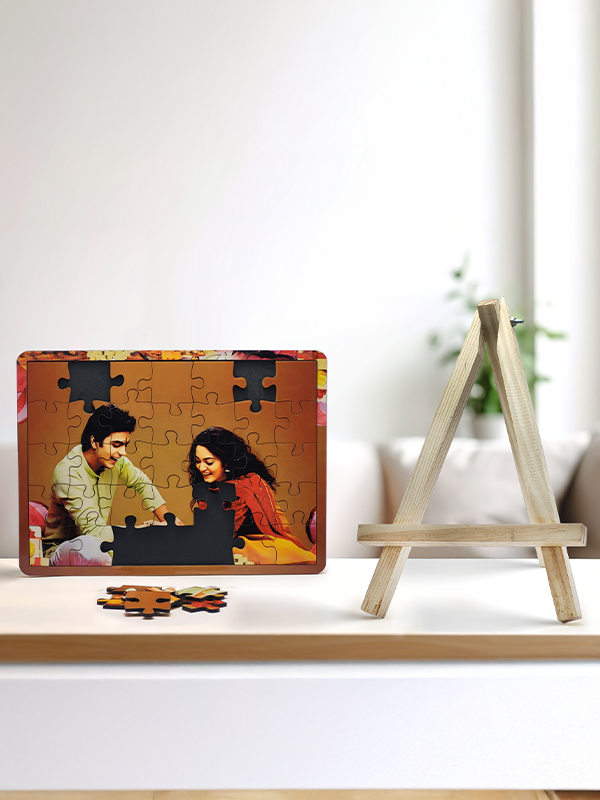 Personalized Photo Puzzle with Stand